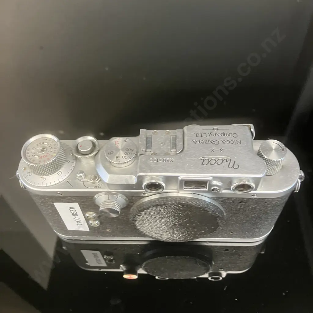 Nicca 3-S 35mm Rangefinder Camera Body Leica Screw LTM39 (#65193) from Japan 1954 Image 1++