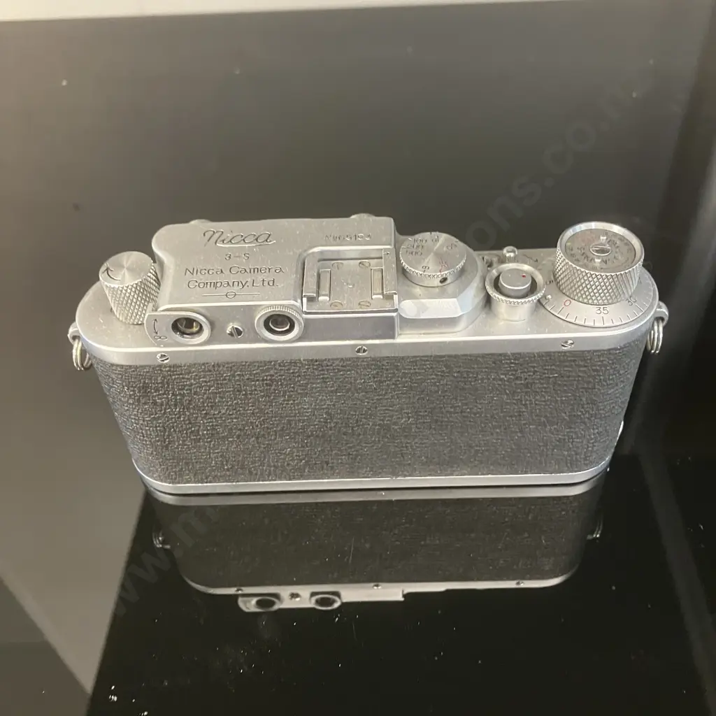 Nicca 3-S 35mm Rangefinder Camera Body Leica Screw LTM39 (#65193) from Japan 1954 Image 1++