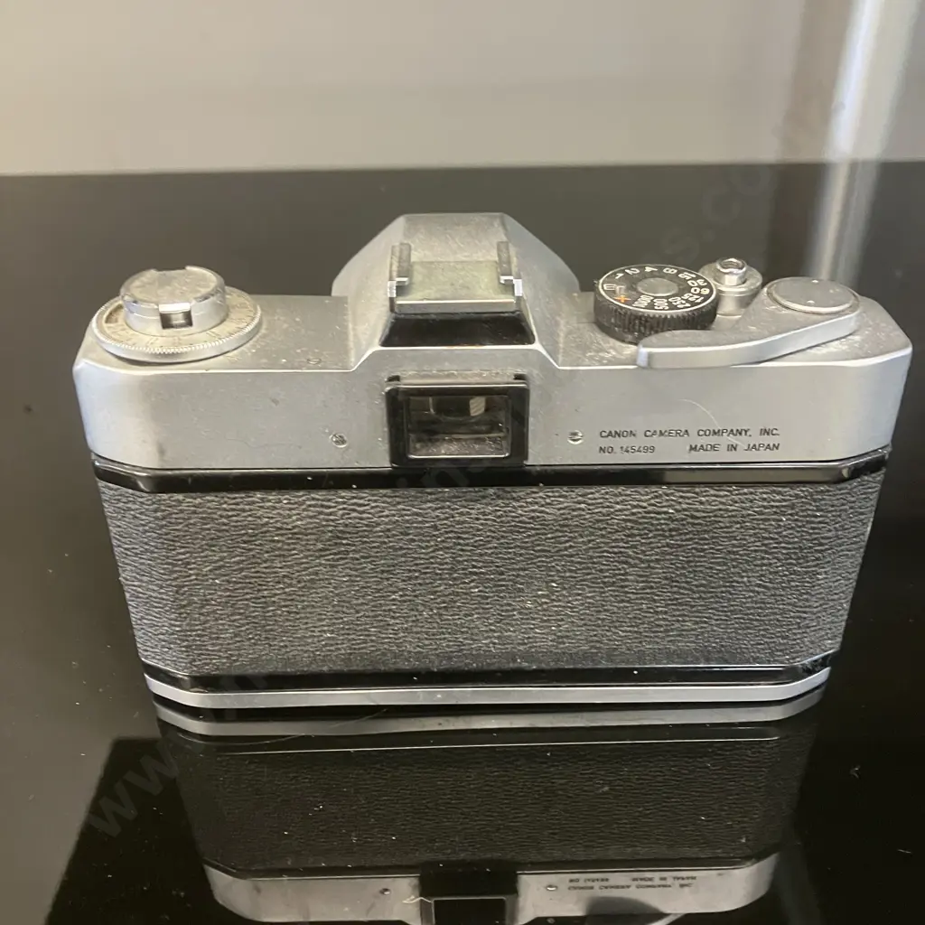 Canon / Bell & Howell FP 35mm Camera (#145499) With Canon FL 50mm f3.5 Macro Lens (#28656) - Japan 1964-1966 Image 1++