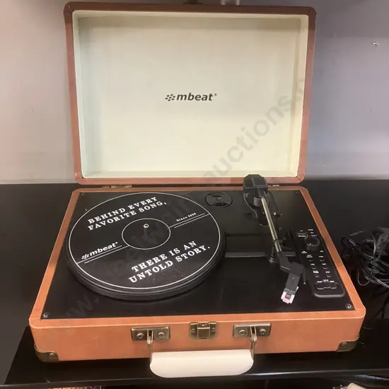 mbeat MB-USBTR128 Retro Turntable Recorder with USB