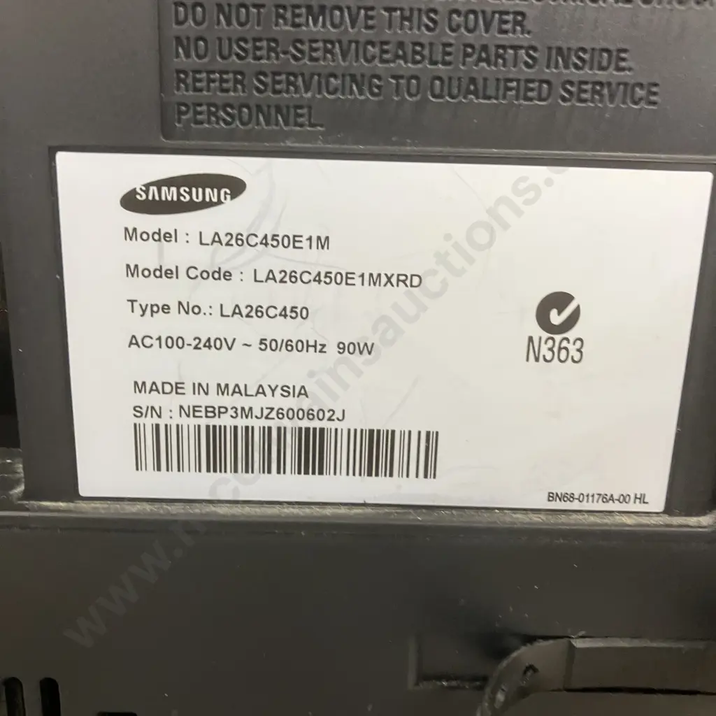 Samsung 26" LCD TV - Model LA26C450ElM (No Remote) Image 1++