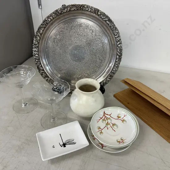 Beswick Vase, Silverware, Crystal Etc