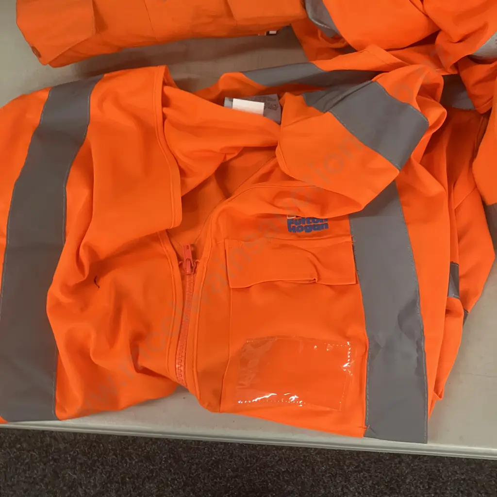 Assorted Size XL Safety Clothing With Bag - 3 x Shirts, 3 x S/S Polos, LS Vest, Polar Fleece & Beanie Image 1++