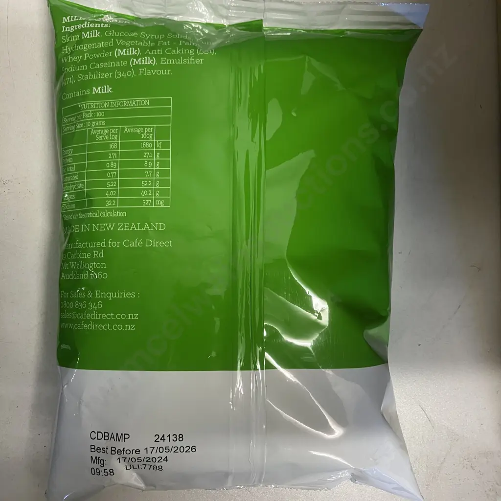 Cafe Direct Milk Powder Blend - Six x 1Kg Bags (Best Before 17/05/2026) Image 1++