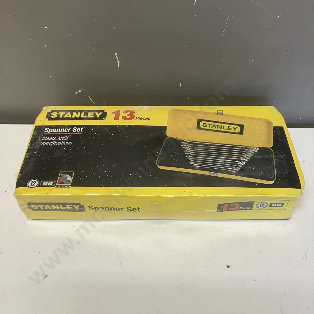 Unopened Stanley 13 Piece Metric Combination Spanner Set 8mm to 22mm Image 1++