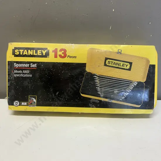 Unopened Stanley 13 Piece Metric Combination Spanner Set 8mm to 22mm