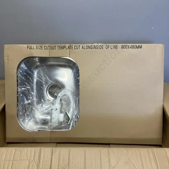Integrity Alento Stainless Steel Sink - Single Bowl & Drainer. 828x508x190mm