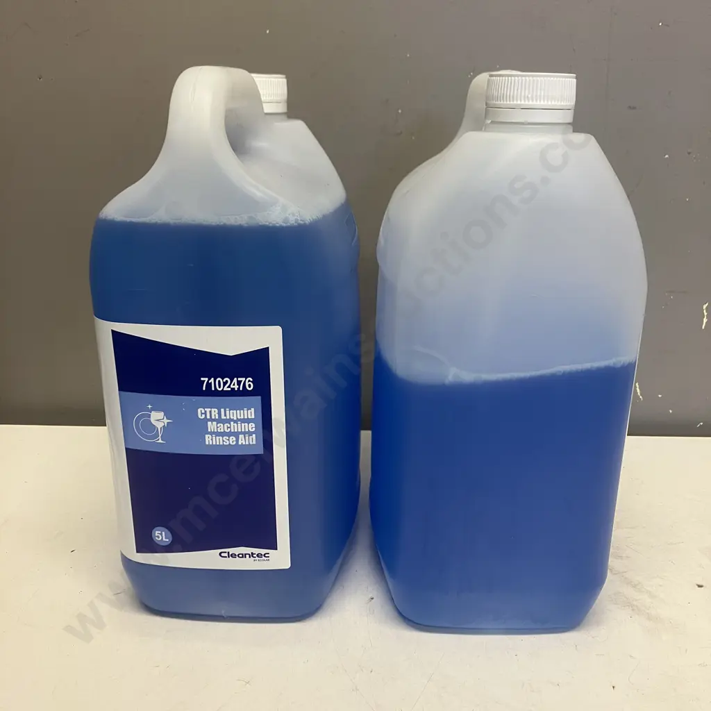 Ecolab Cleantec CTR Liquid Machine Rinse Aid, 2 x 5 Litre Bottles (1 only 1/2 Full) (Sold with 56) Image 1++