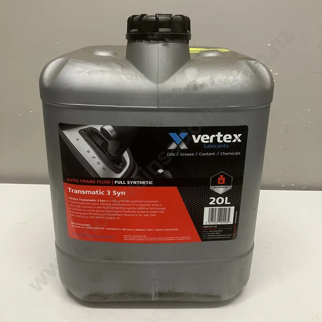 Vertex Transmatic 3 Syn 20 Litre Image 1++