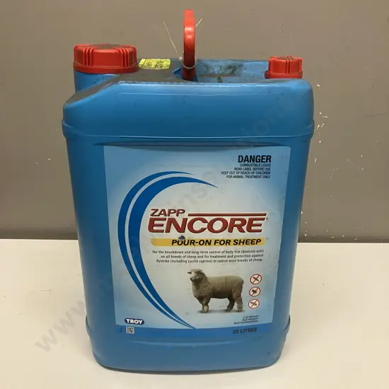 ZAPP Encore Pour-On For Sheep 20 Litres (Expires June 2025)