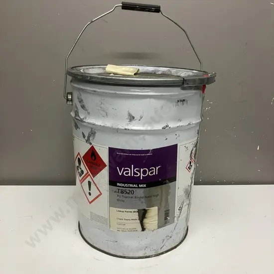 Valspar Industrial Mix TB520 PU Topcoat Binder Basic High Gloss, Patchells Silver 16 Litres