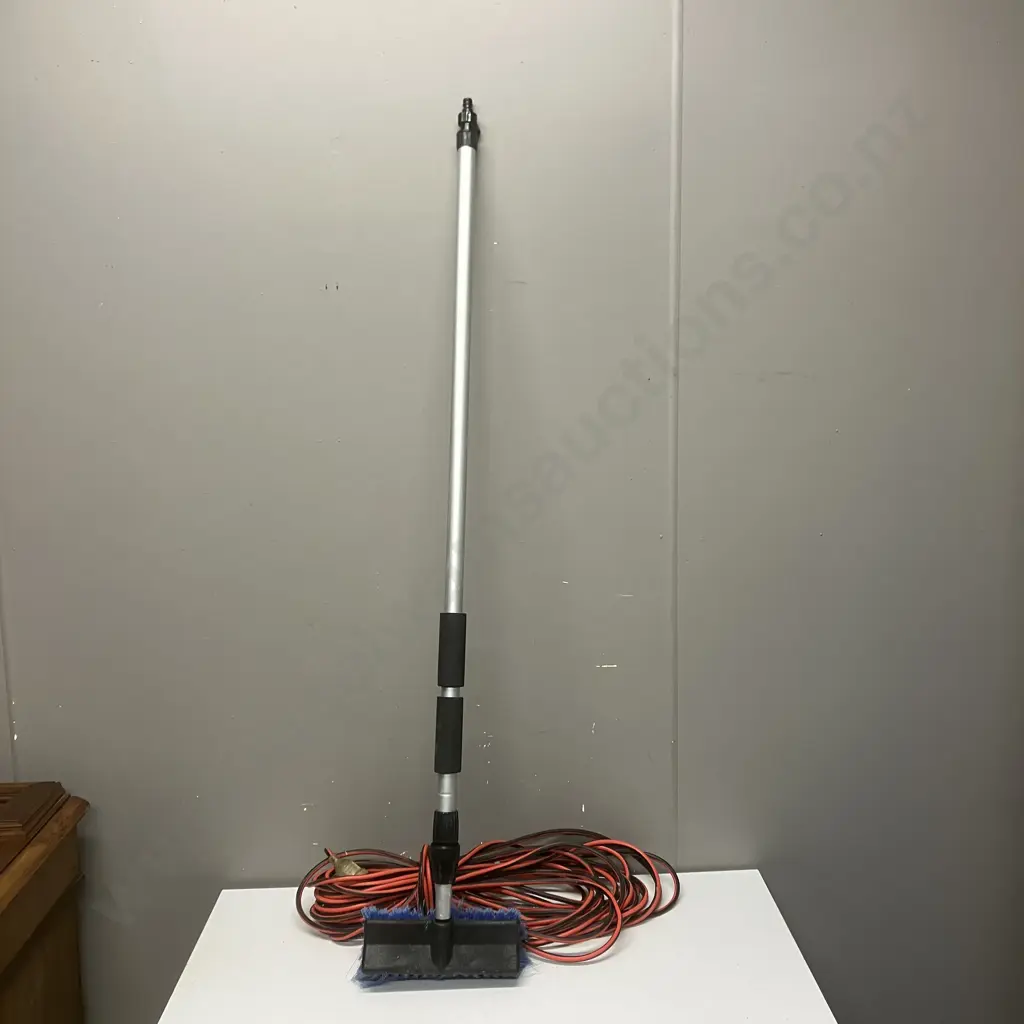 Extension House Wash Brush & Red & Black Power Extension Lead Image 1++