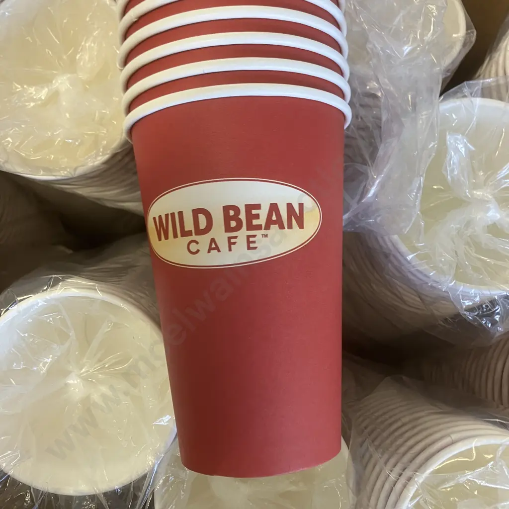 Box Lot 15 Packs of 50 Wild Bean Large Hot Cups Image 1++