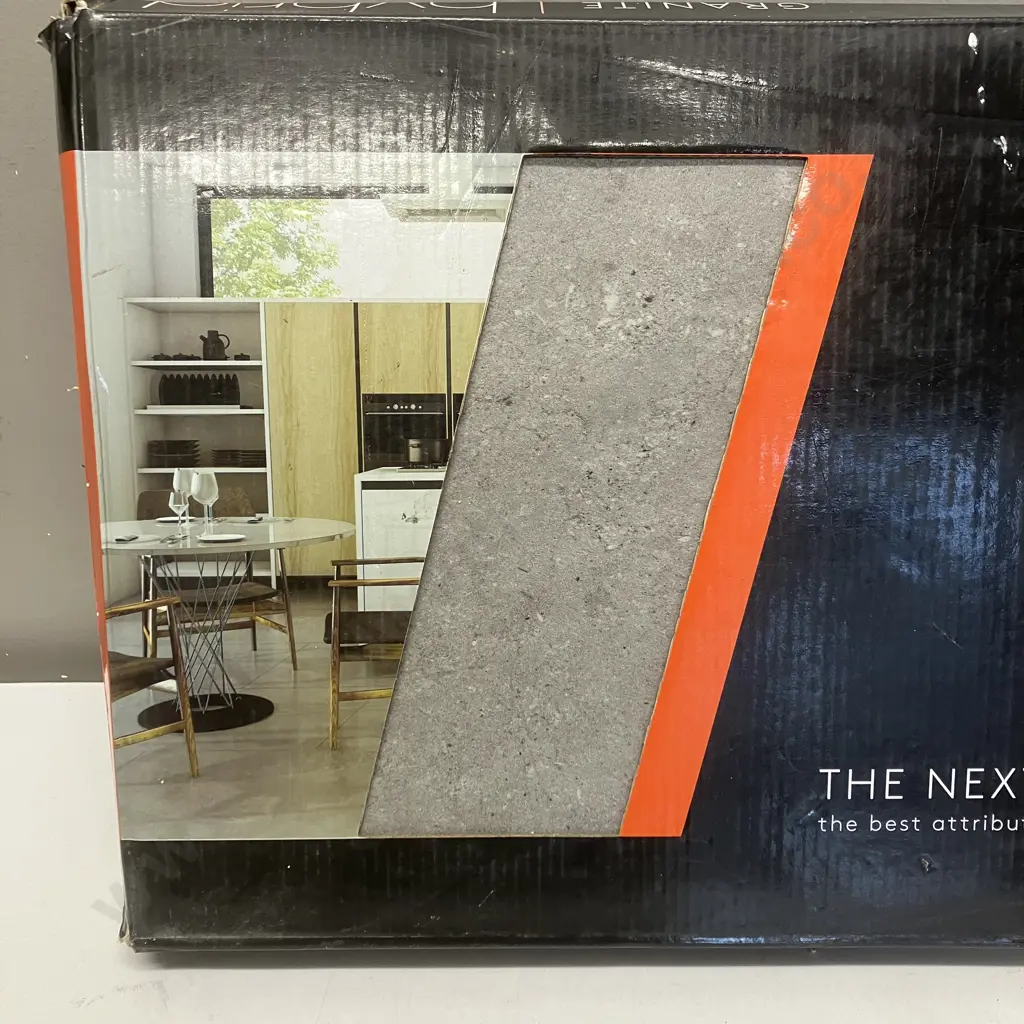 Hanwood Granite Pebble Stone Look Laminate Hybrid Flooring - 4 x Boxes of 12 Tiles / 2.23m2, 1 x Box of 9 Tiles Image 1++