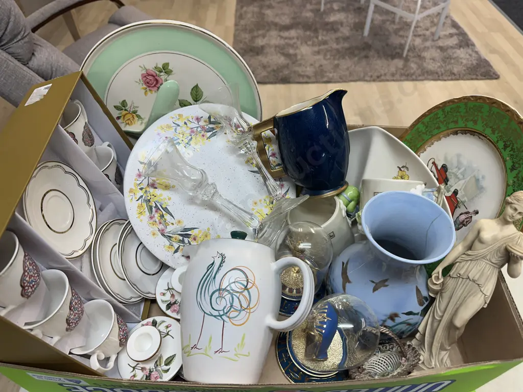 Assorted China Items Including Denby Coffee Pot, Duo Set, Cake Plate Etc Image 1++