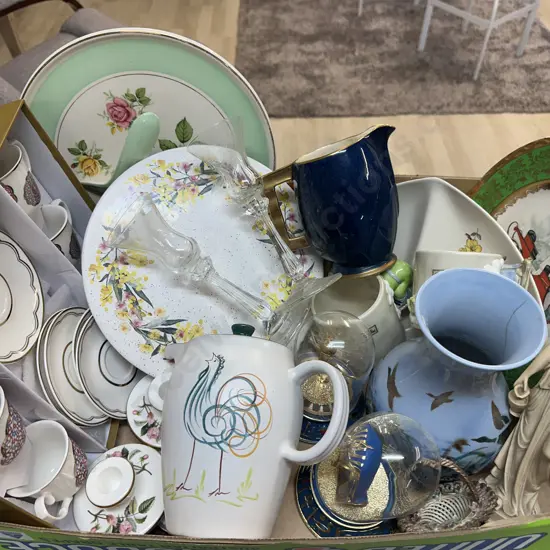 Assorted China Items Including Denby Coffee Pot, Duo Set, Cake Plate Etc