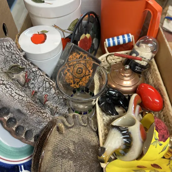 Retro Cannisters, Tupperware, Pottery, China Items Etc