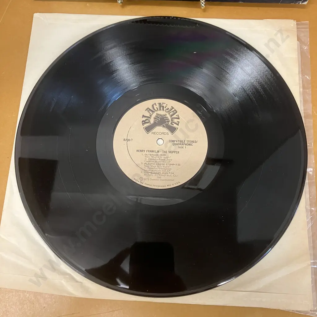 Rare Henry Franklin - The Skipper Vinyl LP, Original 1972 US Pressing, Black Jazz Records – BJQD/7. NM Image 1++