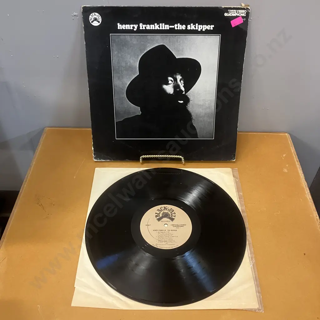 Rare Henry Franklin - The Skipper Vinyl LP, Original 1972 US Pressing, Black Jazz Records – BJQD/7. NM Image 1++