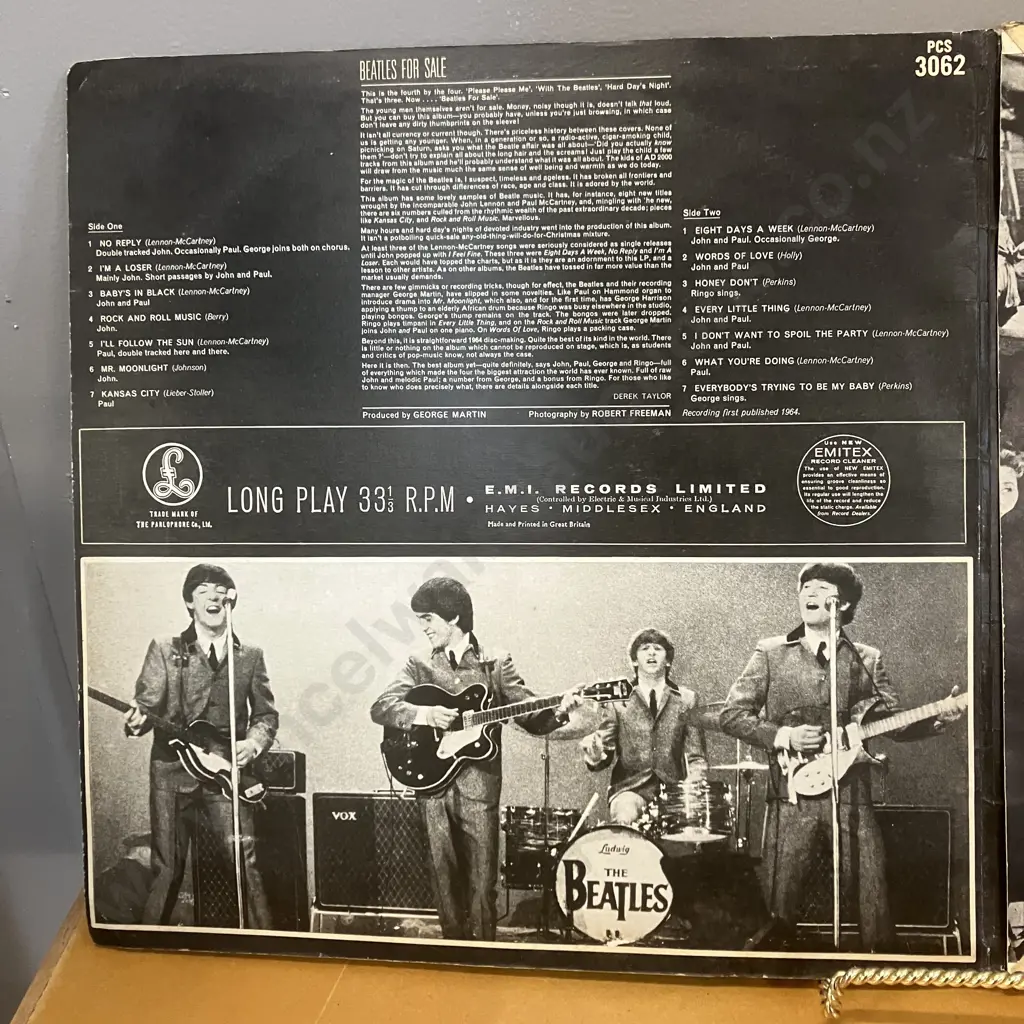 Collectable The Beatles - Beatles For Sale LP Stereo Gatefold, 1964 UK First Pressing Parlophone PCS3062. Some Scratches Image 1++