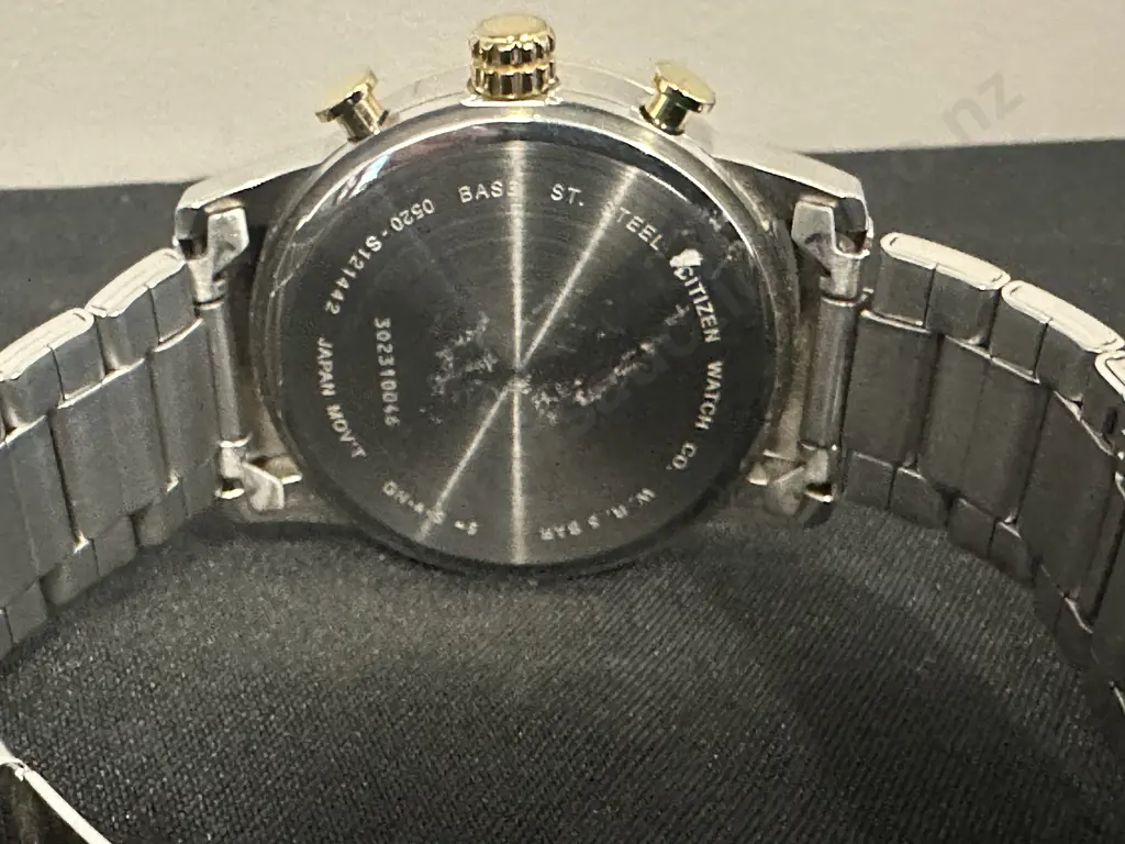 Mens Citizen Watch Gold/Silver Coloured Detail 302310046 Image 1++