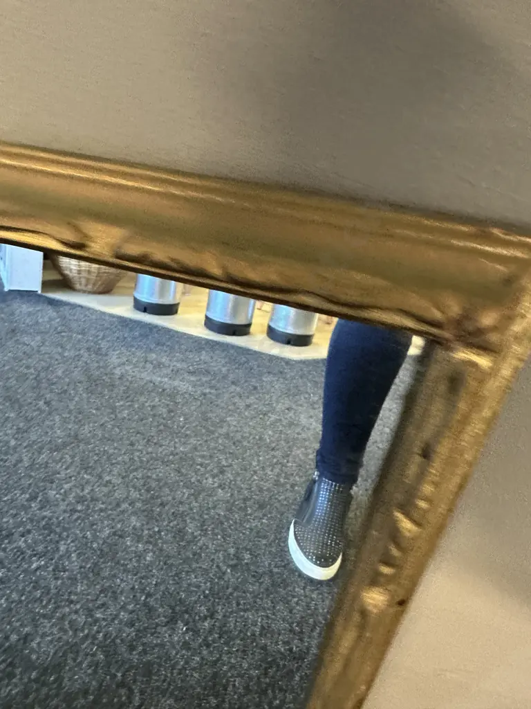 Antique Framed Rectangular Mirror H67,W58cm.  Image 1++