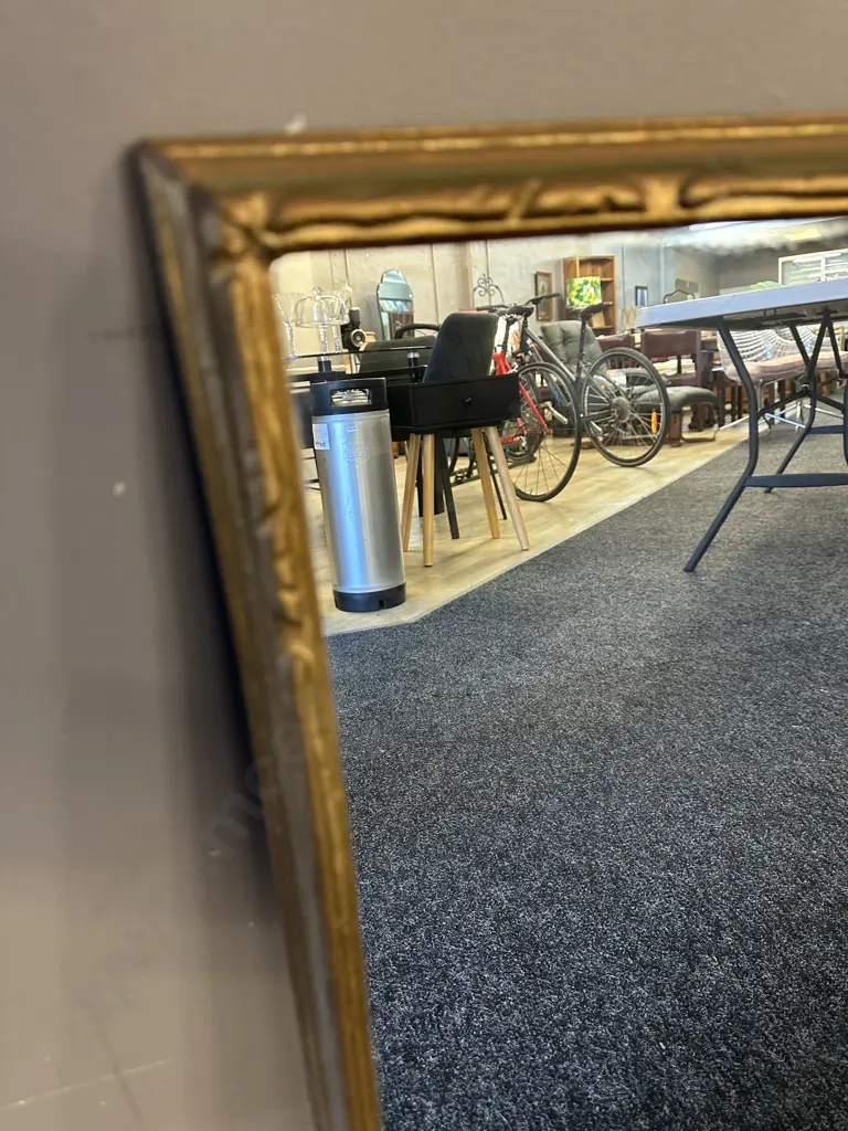 Antique Framed Rectangular Mirror H67,W58cm.  Image 1++