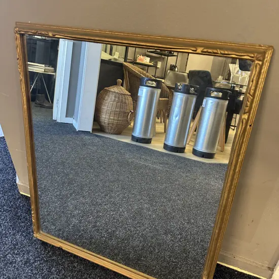 Antique Framed Rectangular Mirror H67,W58cm. 
