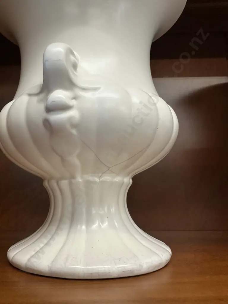 Pair Of Crown Lynn Potteries Classical Urn Vases (one af) Image 1++