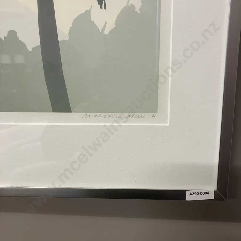 Malcom Warr '81, "Ruapehu West" Screen Print, Numbered 36/135. Signed & Dated Lower Right. 57 x 85cm Image 1++
