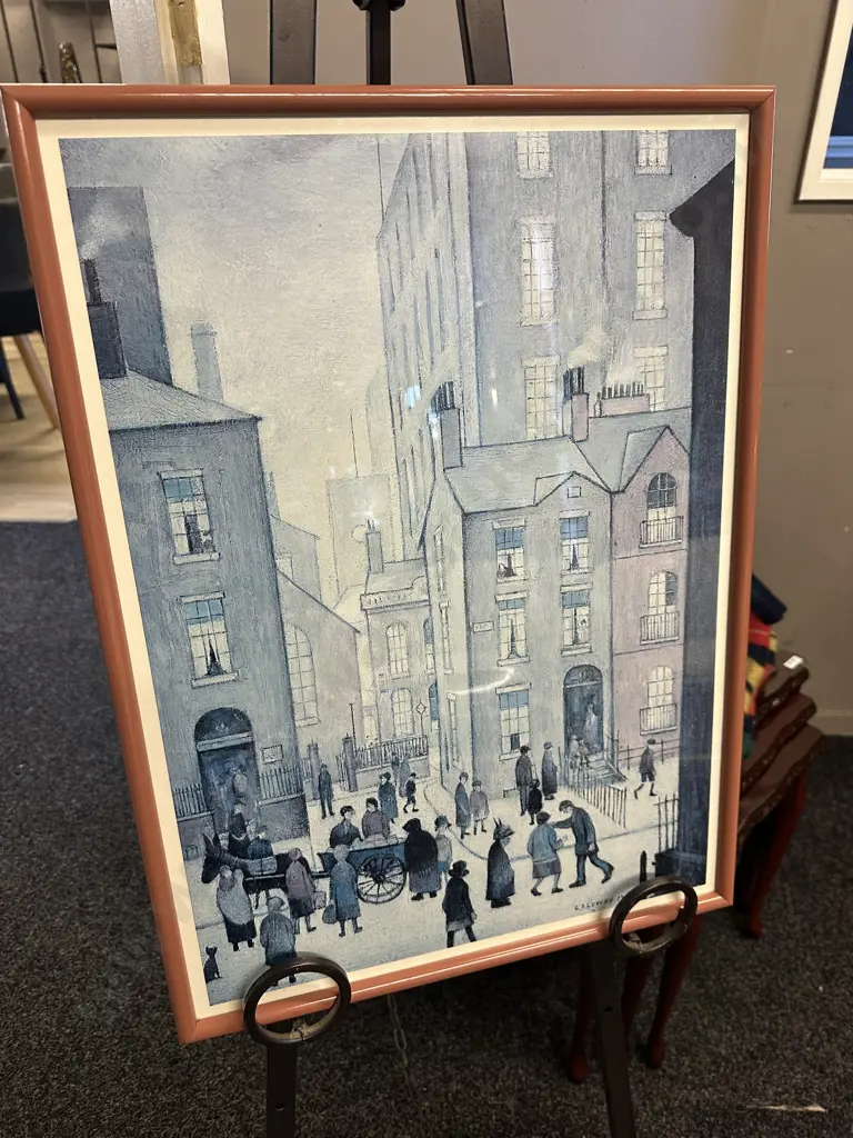 Framed Artwork Signed Print H60,W44cm. Image 1++