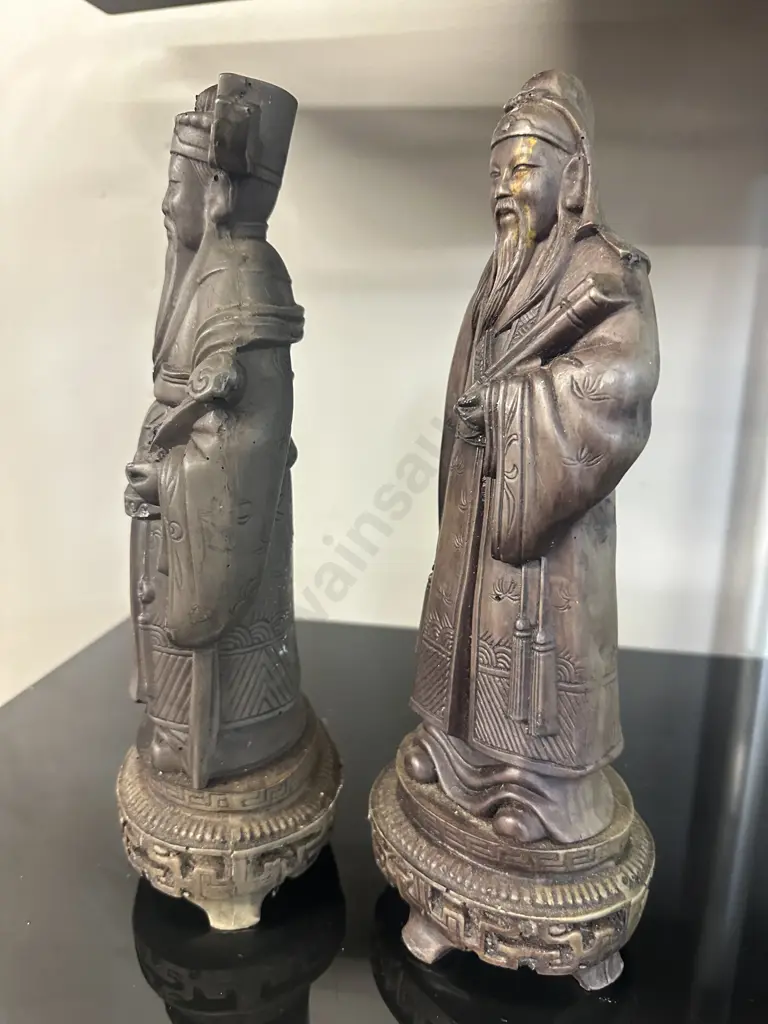 Chinese Asian Figurines H28.5cm. Image 1++