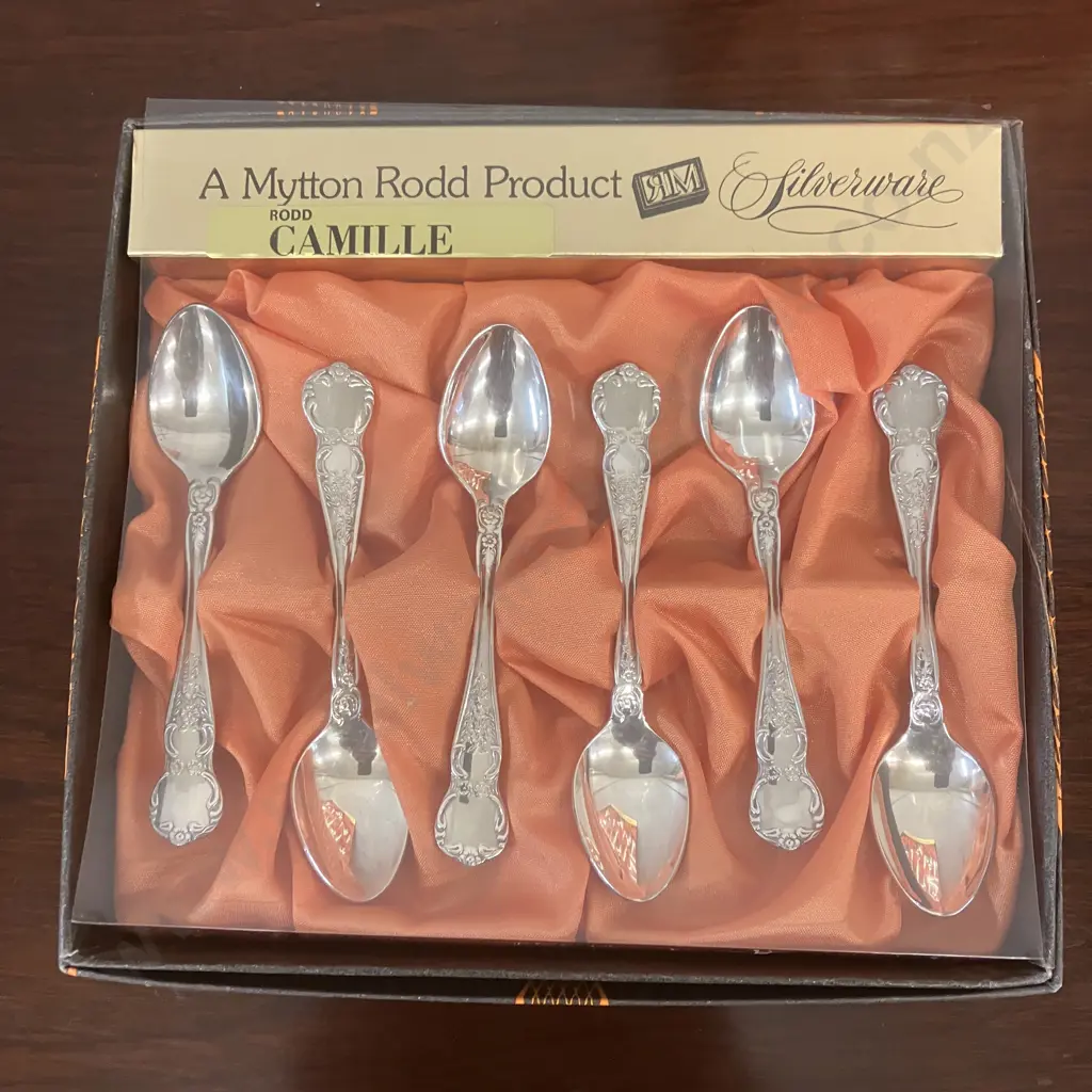 Rodd Camille Silverware Boxed Sets x 3 With A Bedford Plate Cased Dessert Set Image 1++