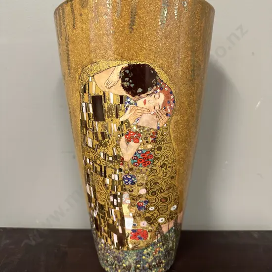 Geobel Artis Orbs Gustav Klimt Kiss Vase H29cm.