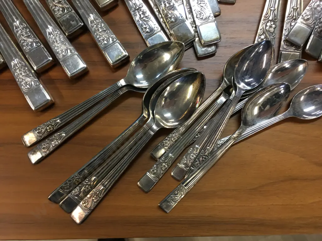 Sheffield Atkinson Bros Flatware 50 Pieces Image 1++