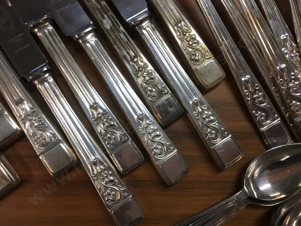 Sheffield Atkinson Bros Flatware 50 Pieces Image 1++