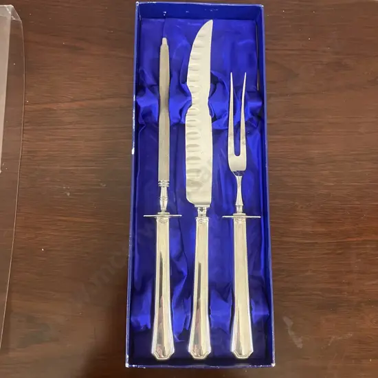 Oneida Community SENECA Silverplate Carving Set - Boxed