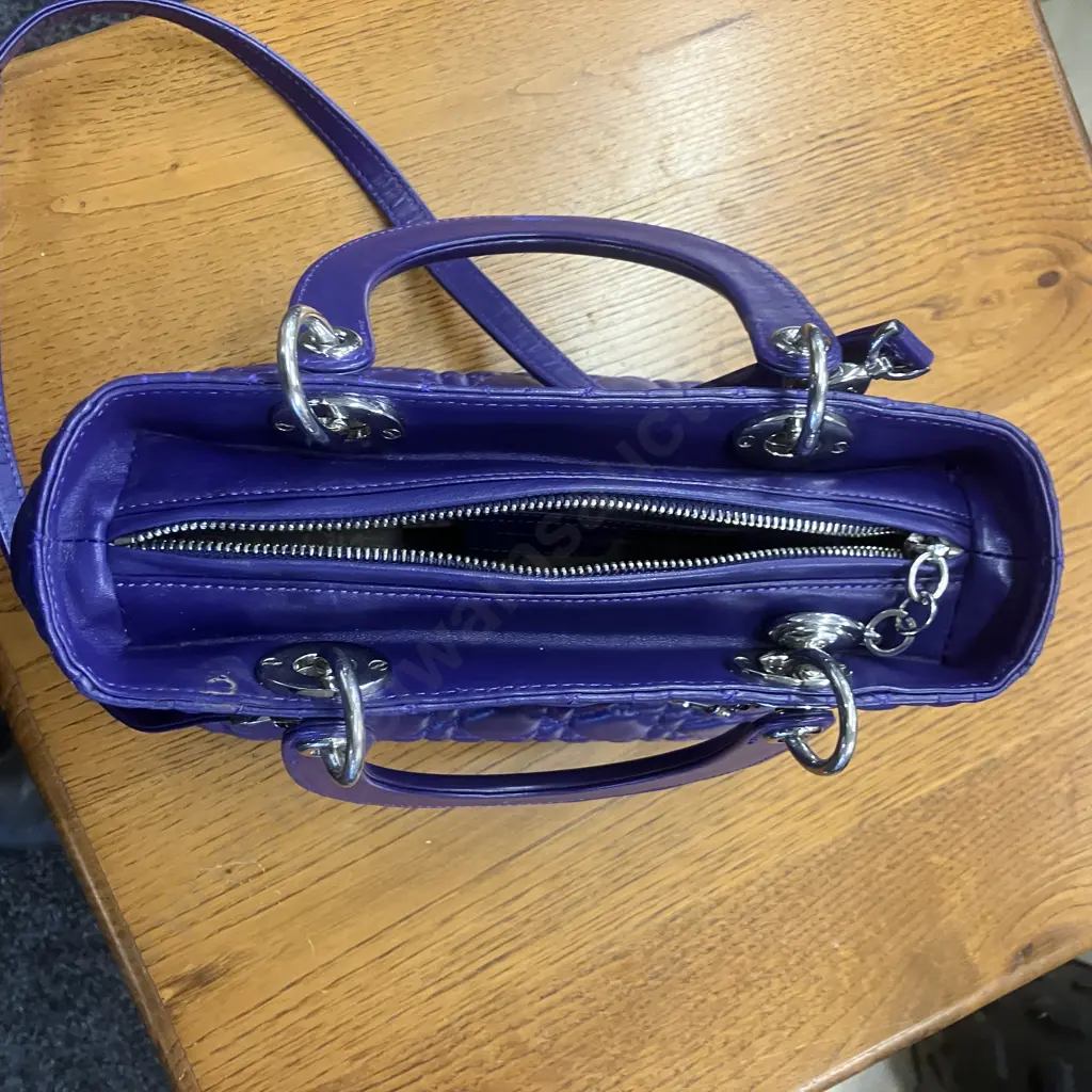 Lady Dior Style Medium Bag In Purple Image 1++