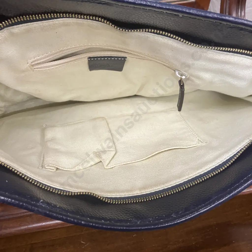 Gucci Style Vintage Messenger Bag, Blue / Red / Tan Colours Image 1++
