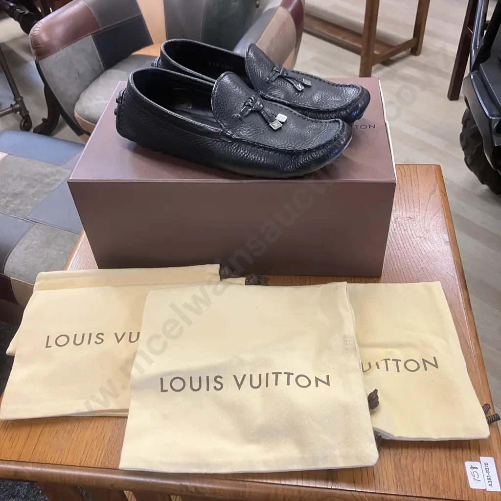 Louis Vuitton Style Driver Moccasin With Dust Bags & Box Image 1++