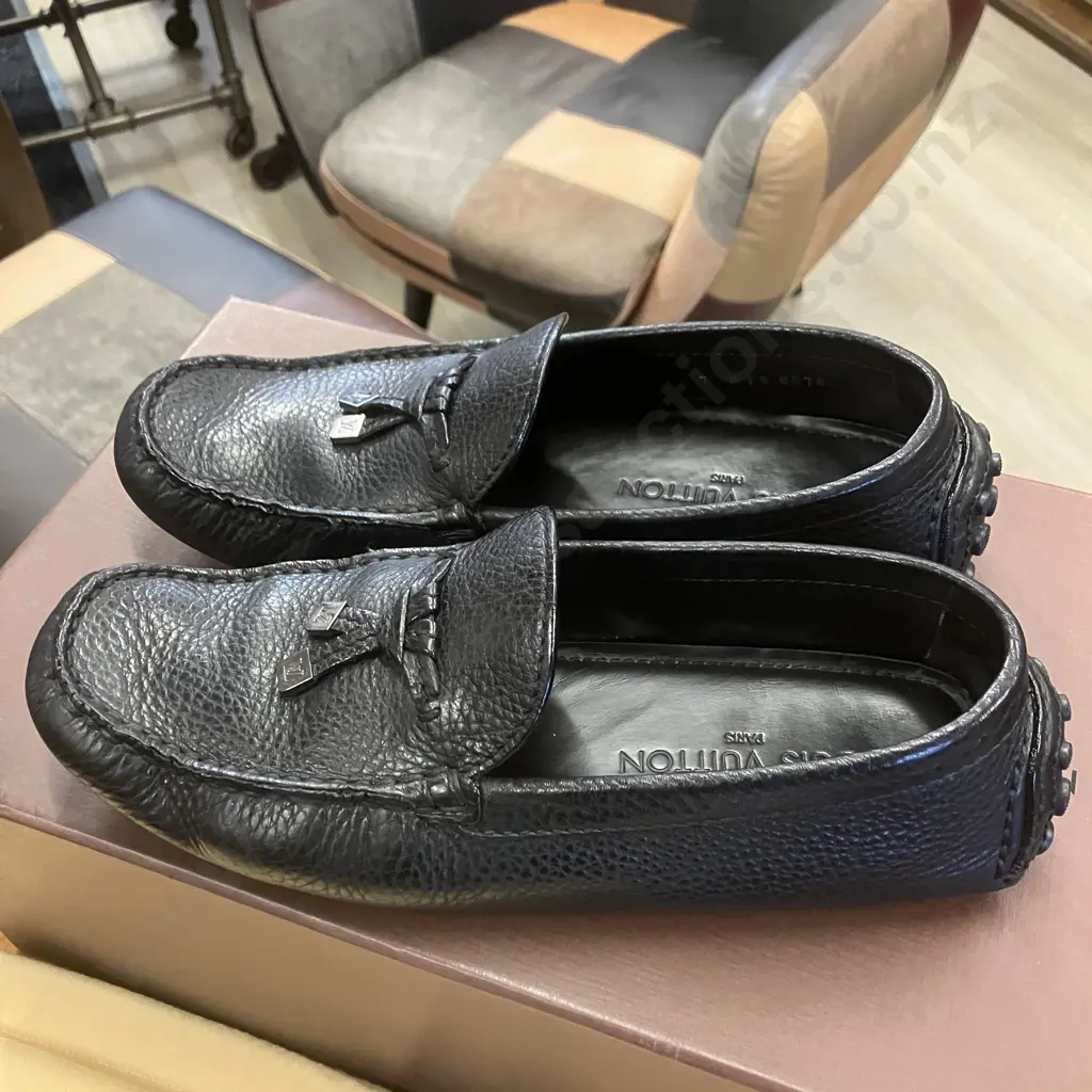 Louis Vuitton Style Driver Moccasin With Dust Bags & Box Image 1++