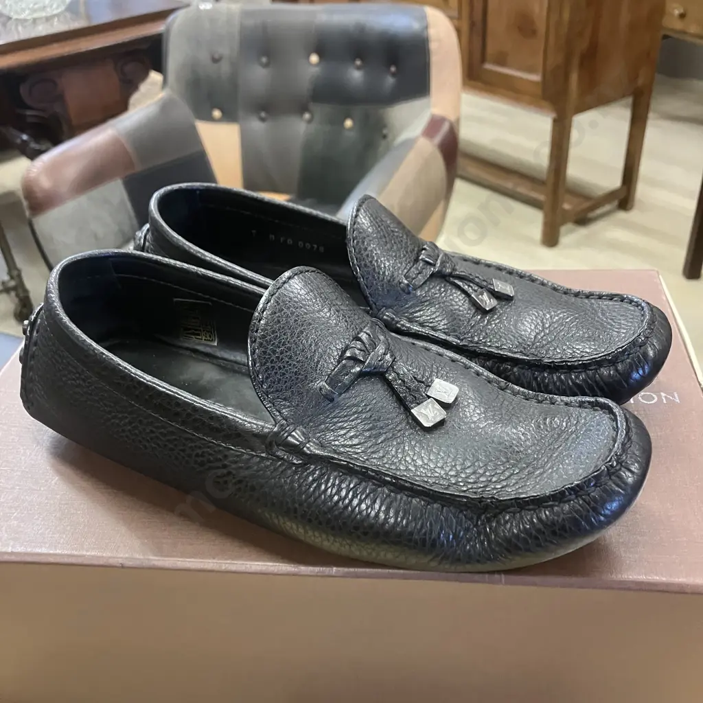 Louis Vuitton Style Driver Moccasin With Dust Bags & Box Image 1++