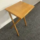 Light Coloured Wood Folding Tray Table Image 1++