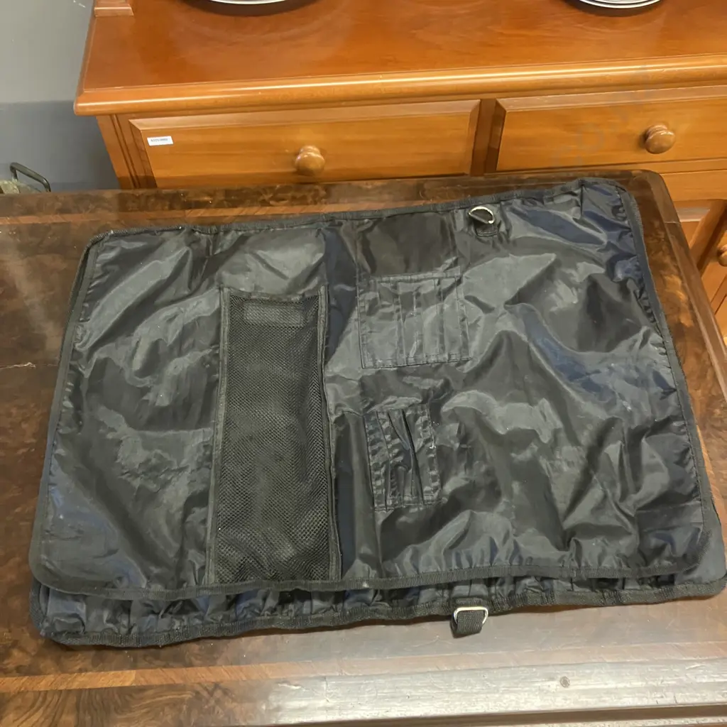 House of Knives 12 Slot Knife Roll Black With 5 F.Dick German Knives, Kitchen Gearz Steel, Etc Image 1++