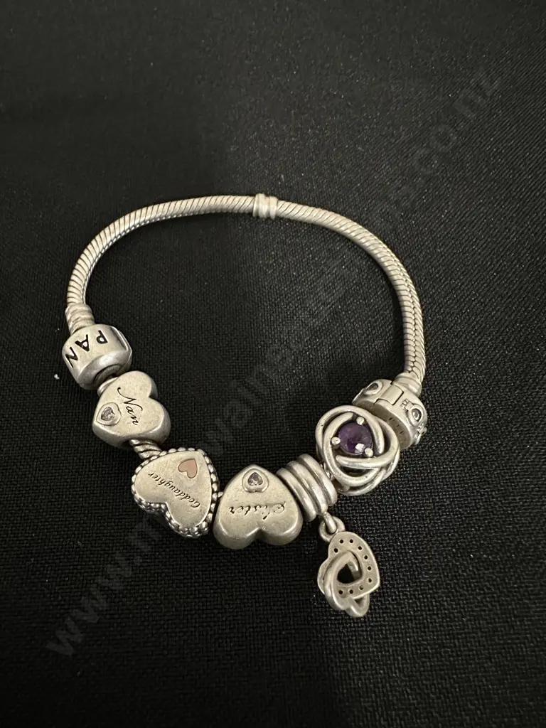 Pandora Bracelet With Assorted Charms Including Pandora Image 1++