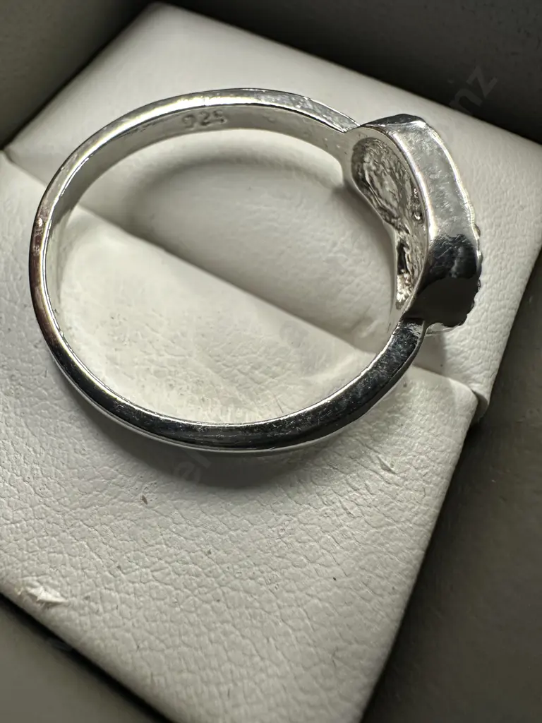 Stamped 925 Owl Detail Ring Image 1++