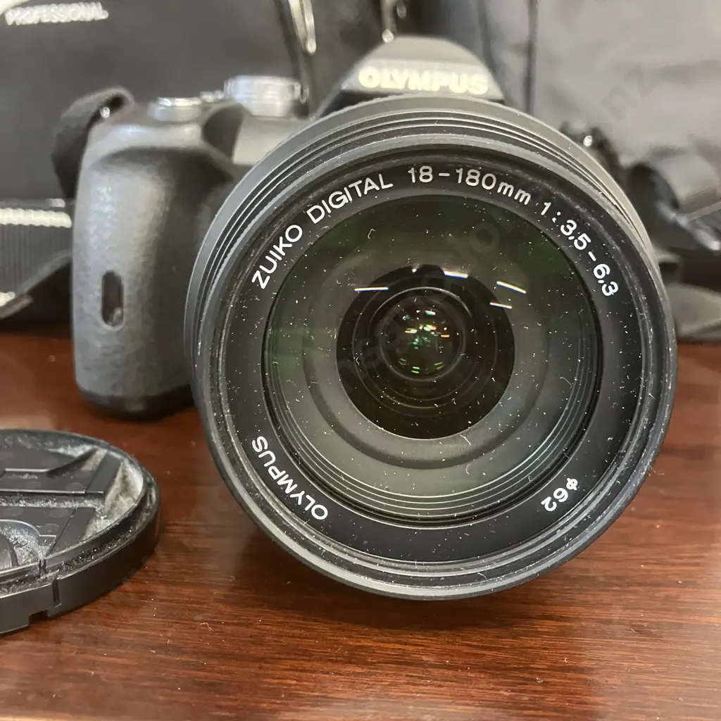 Olympus Evolt E-510 Digital Camera,18-180/3.5-6.3, 40-150/4-5.6, 14-42/3.5-5.6 Lenses, Cases, Manual, Charger, Card Etc Image 1++