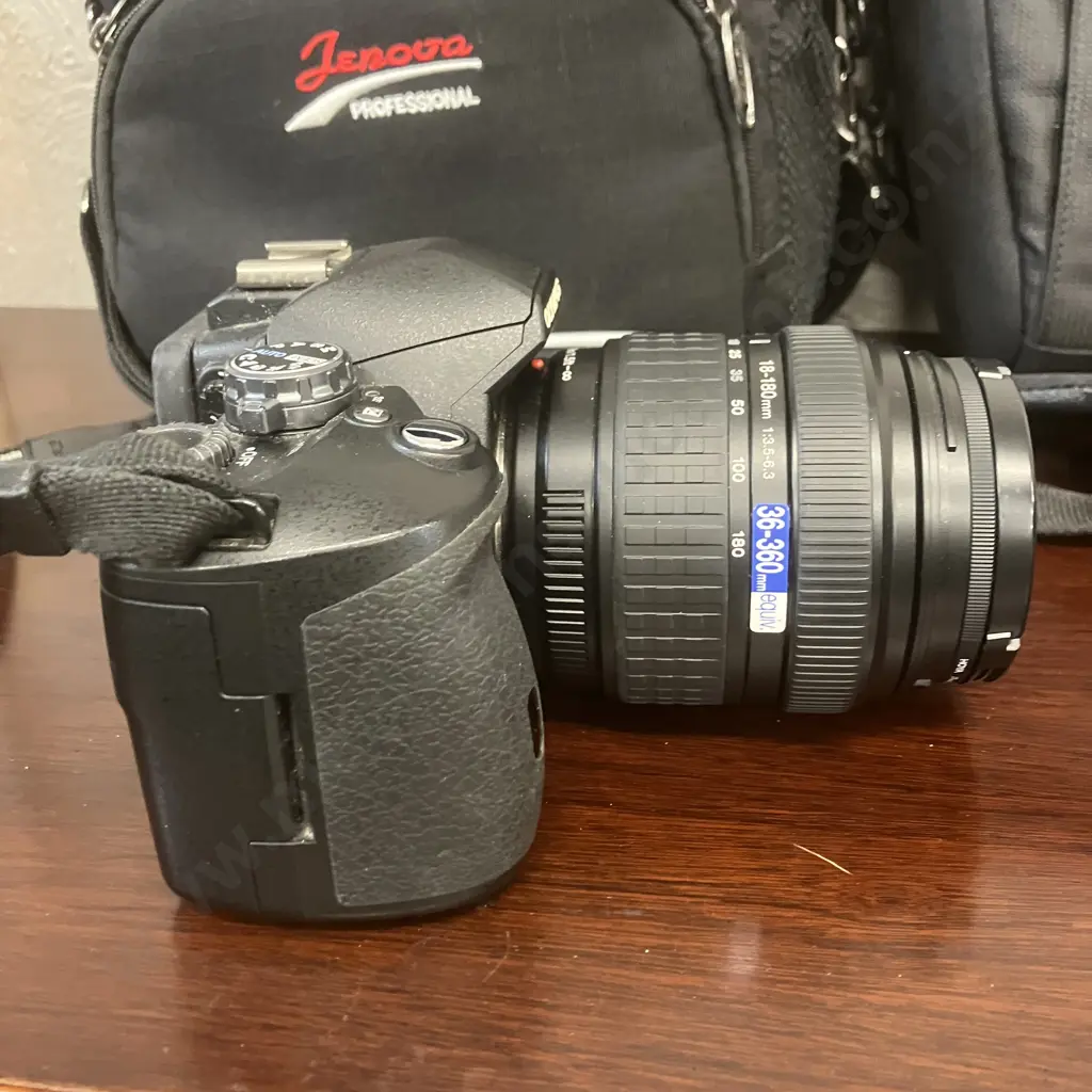 Olympus Evolt E-510 Digital Camera,18-180/3.5-6.3, 40-150/4-5.6, 14-42/3.5-5.6 Lenses, Cases, Manual, Charger, Card Etc Image 1++