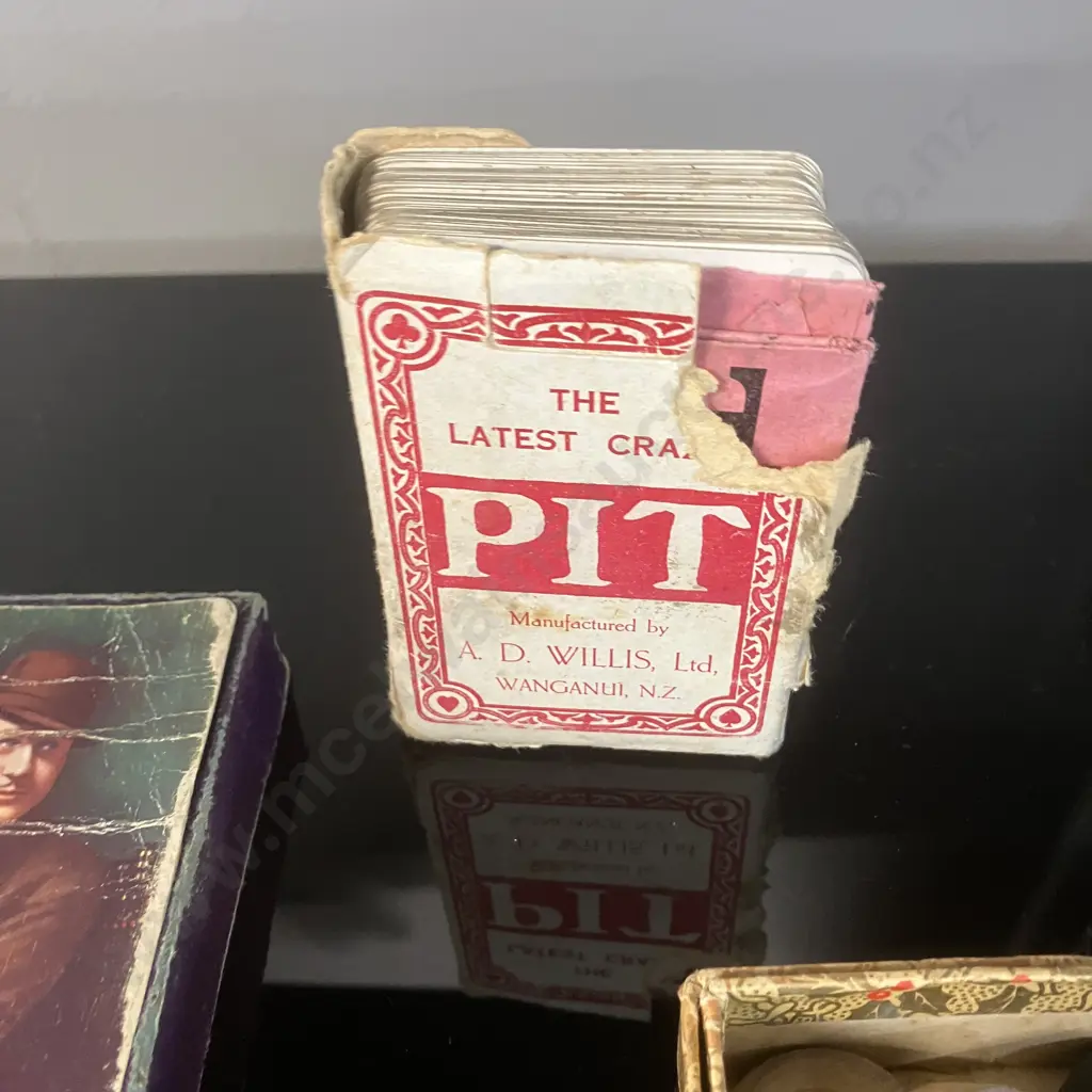 The Crime Club Card Game by Peter Cheyney, Pepys Series 1935 First Edition (Purple Box) As Found Image 1++