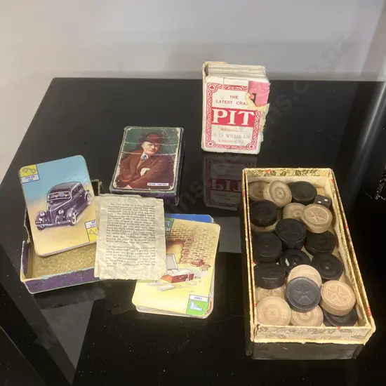 The Crime Club Card Game by Peter Cheyney, Pepys Series 1935 First Edition (Purple Box) As Found